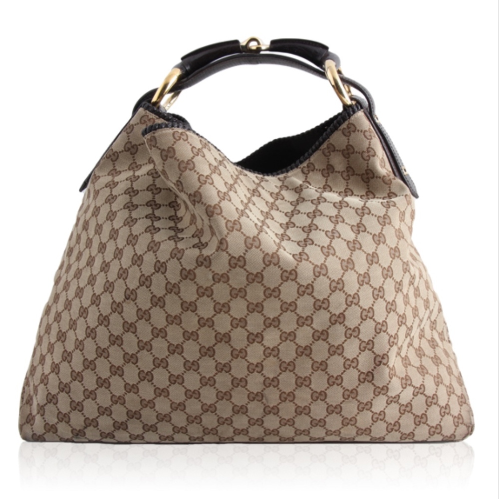 GUCCI Large GG Horsebit Hobo